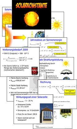 Solarkonstante, Alternative Energie