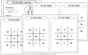 Tic-Tac-Chem Elementsymbole