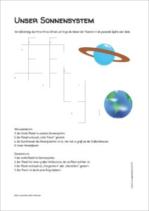 Sonnensystem Planeten KrissKross