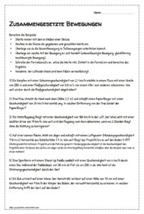 Zusammengesetzte Bewegungen